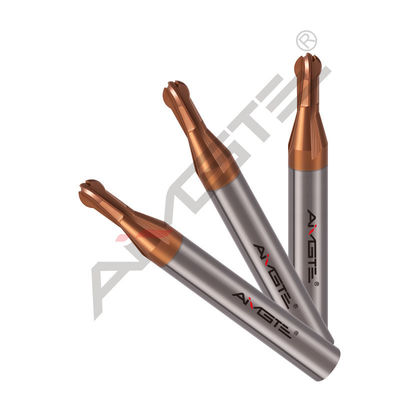 2 Flutes Custom End Mill HRC45 - HRC65 Lollipop End Mills For Heated Steel