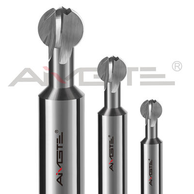 H6 Custom End Mill 4xD 6xD Carbide Lollipop Cutter With Coating