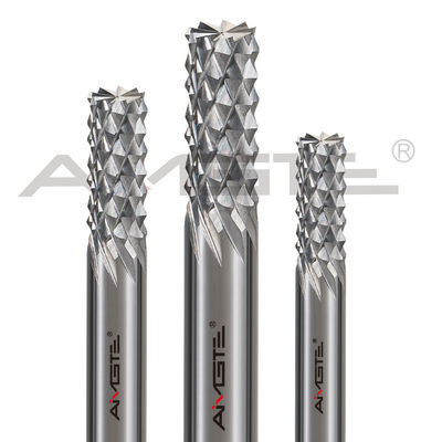 Tungsten CNC Router Bits H6 Corn Teeth End Mill Customized For Wood
