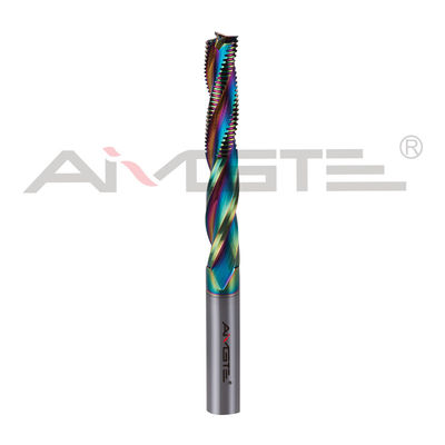 DLC Coating Tungsten Carbide Tools 0.6μm 0.8μm Roughing And Finishing End Mill