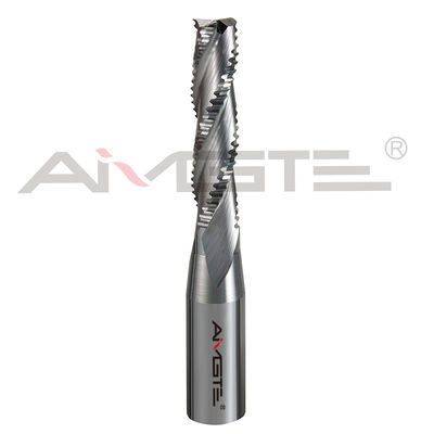 0.6μm Aluminum Roughing Endmill H6 3 Flute Roughing End Mill Customized