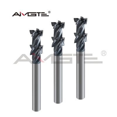 Step Tungsten Carbide End Mill 4 Flutes Forming CNC Milling Cutter For Aerospace