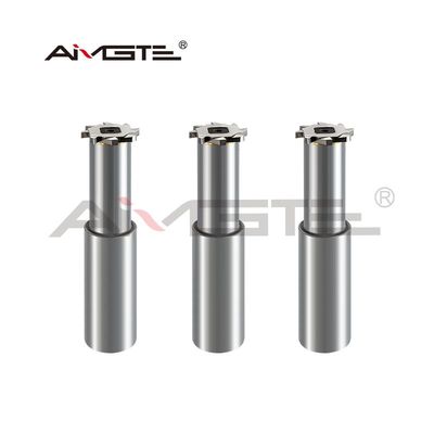 Heavy Duty T Slot Cutter Brazed Carbide Tipped End Mill Customized Extra Long Tool Life