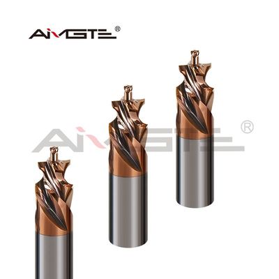 AlTiSiN Coating Tungsten Carbide End Mill 0.1mm - 12mm Carbide Form Tools For P20/H13/D2 Steel