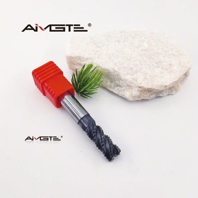 4 Flute Roughing End Mill For Steel With AlTiN Coating High Performance Carbide Router Bit For CNC Milling
