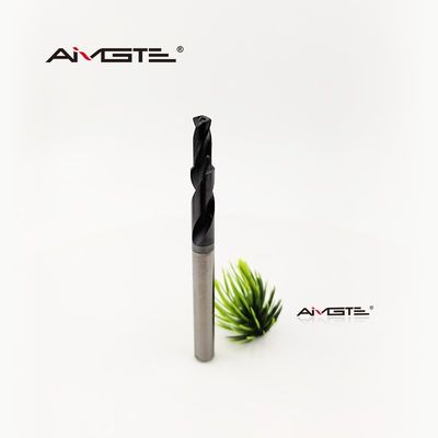 2 Flute Through Coolant Drill AlTiN Coated CNC Milling Tool High Precision For Hard Steel Stainless