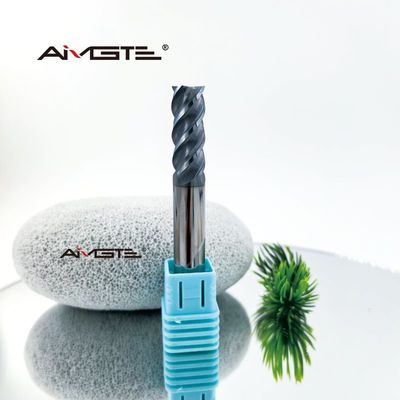 10mm TiAlSiN Carbide U Channel Cutter Precision Ground Flat End Mill for Steel Grooving