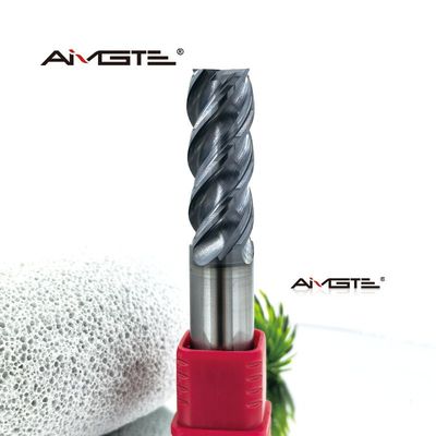 Heavy Duty 12mm 4 Flute Carbide End Mill For Steel Stainless 17-4PH CNC Cutting