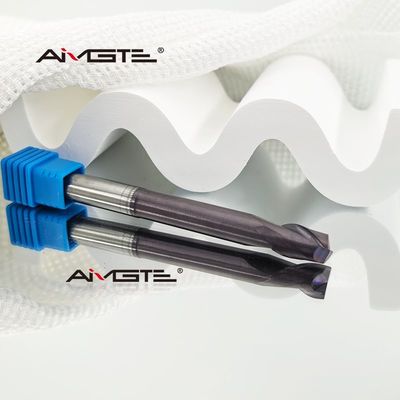 8mm 2 Flute TiAlN Coated Carbide End Mill  Extra Long Length Deep Slot Cutting Tool for Steel  Stainless