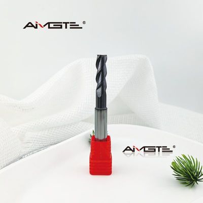 8.6mm 3 Flute Carbide Shank Relief End Mill  AlTiCrN Coated for Mold Steel  Die Casting High Feed Flat Bottom CNC Milling Cutter