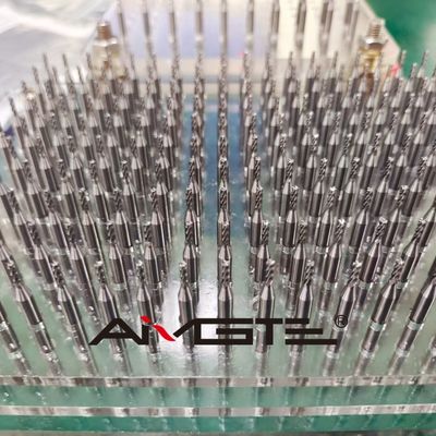 3mm 4 Flute Solid Carbide End Mill Micro Grain Tungsten Steel Milling Cutter for Steel CNC Precision Tool HRC55 Hardness TiAlN Coated