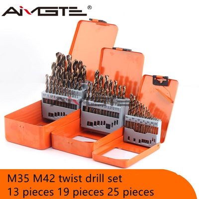 Straight Shank Twist Drill Bit M35 Cobalt Drill Metal Perforated Iron Stainless Steel Perforated HSS Drill Box Set